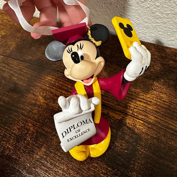 Minnie Graduation Selfie Disney Christmas Ornament - Picture 8 of 8